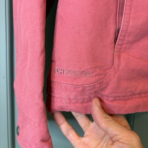 Dri Duck Coral Canvas Jacket Pocket Work Party Hype Core Women's Sz Med Full Zip - Picture 2 of 7